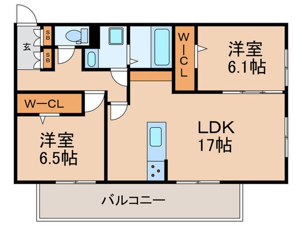 D-room五十川の物件間取画像